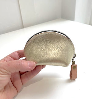 Luna Cosmetic Bag Mini Gold Metallic