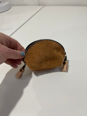 Luna Cosmetic caramel suede mini