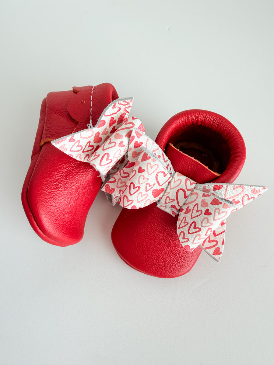 Valentine Bow Moccasins