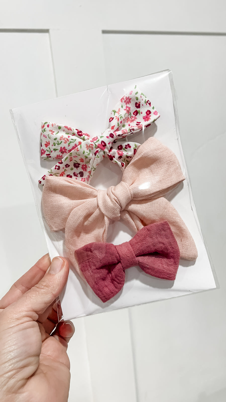 Valentine Tiny White Bow