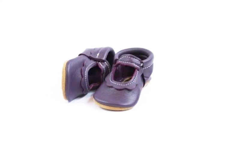 Bowless Mary Janes Plum