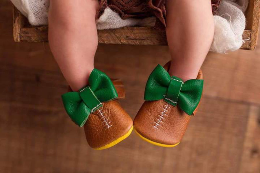 Football Moccasin - Top Bow