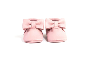 Bow Moccasins Light Pink