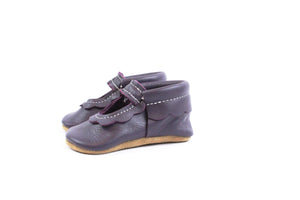 Bowless Mary Janes Plum