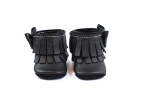 Ankle Bow Boots Black